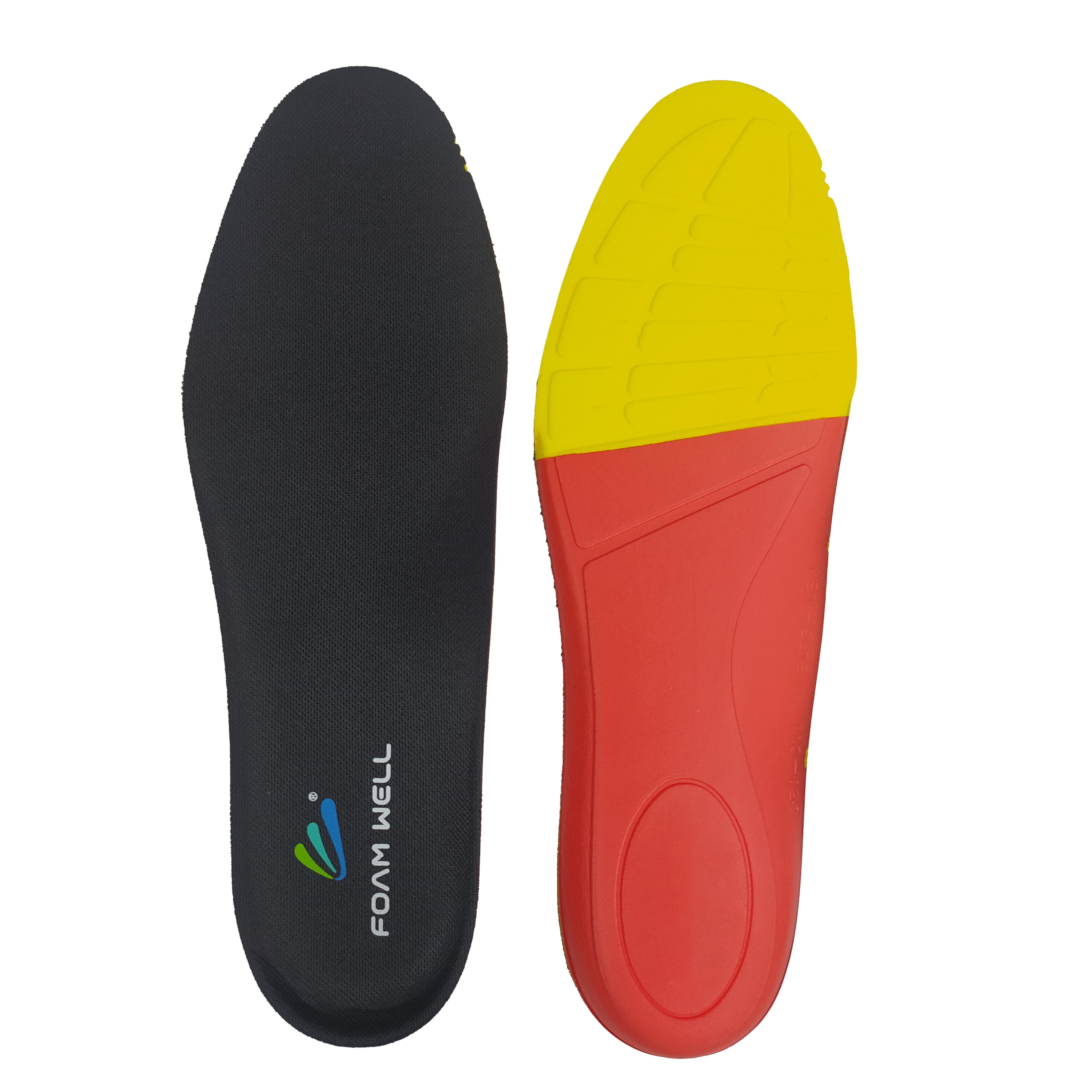 Dual-Density Breathable PU Insole with Peak Foam R50 Heel Cup