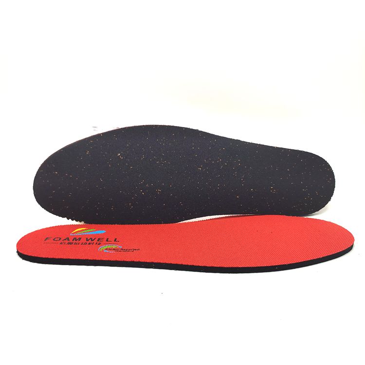 Foamwell GRS Recycled PU Foam with Cork Die Cut Insole