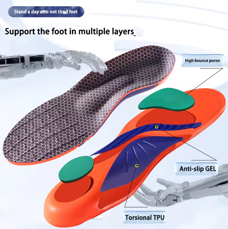 PORON Shock-absorbing Sports Insoles