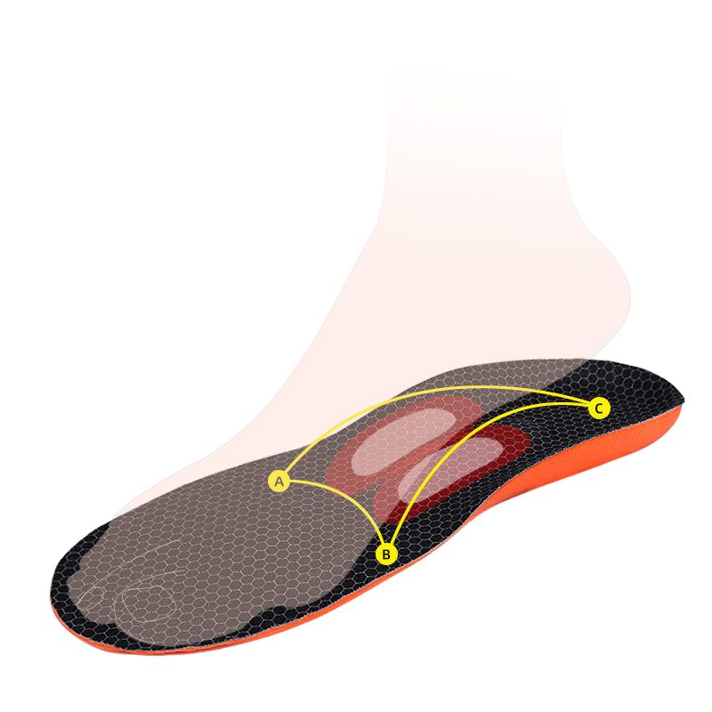 Comfortable Shock Resistant 5D PU Memory Foam PORON Insole